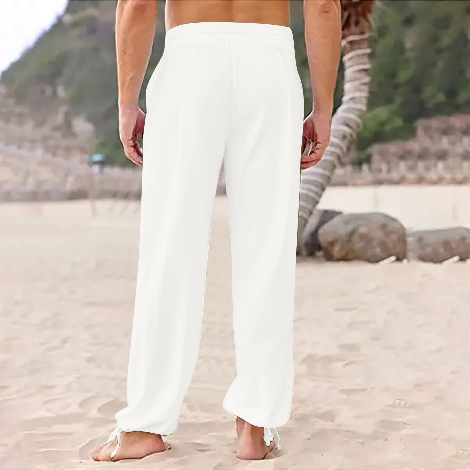 Cotton Pants Men White - Buy Cotton Pants Men White online in India